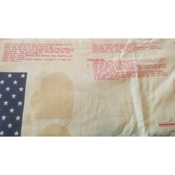 Liberty Humpty Dumpty Doll Cut and Sew Fabric Traditions 1990 Patriotic American - Picture 5 of 8